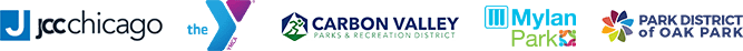 Reach-Media-Network-parks-rec-digital-signage-client-logos Reach Media Network's parks and rec digital signage client logos; JCC Chicago, the YMCA, Carbon Village Parks & Recreation District, Mylan Park, Park District of Oak Park