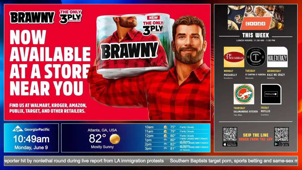 Georgia-Pacific corporate digital signage by REACH Media Network